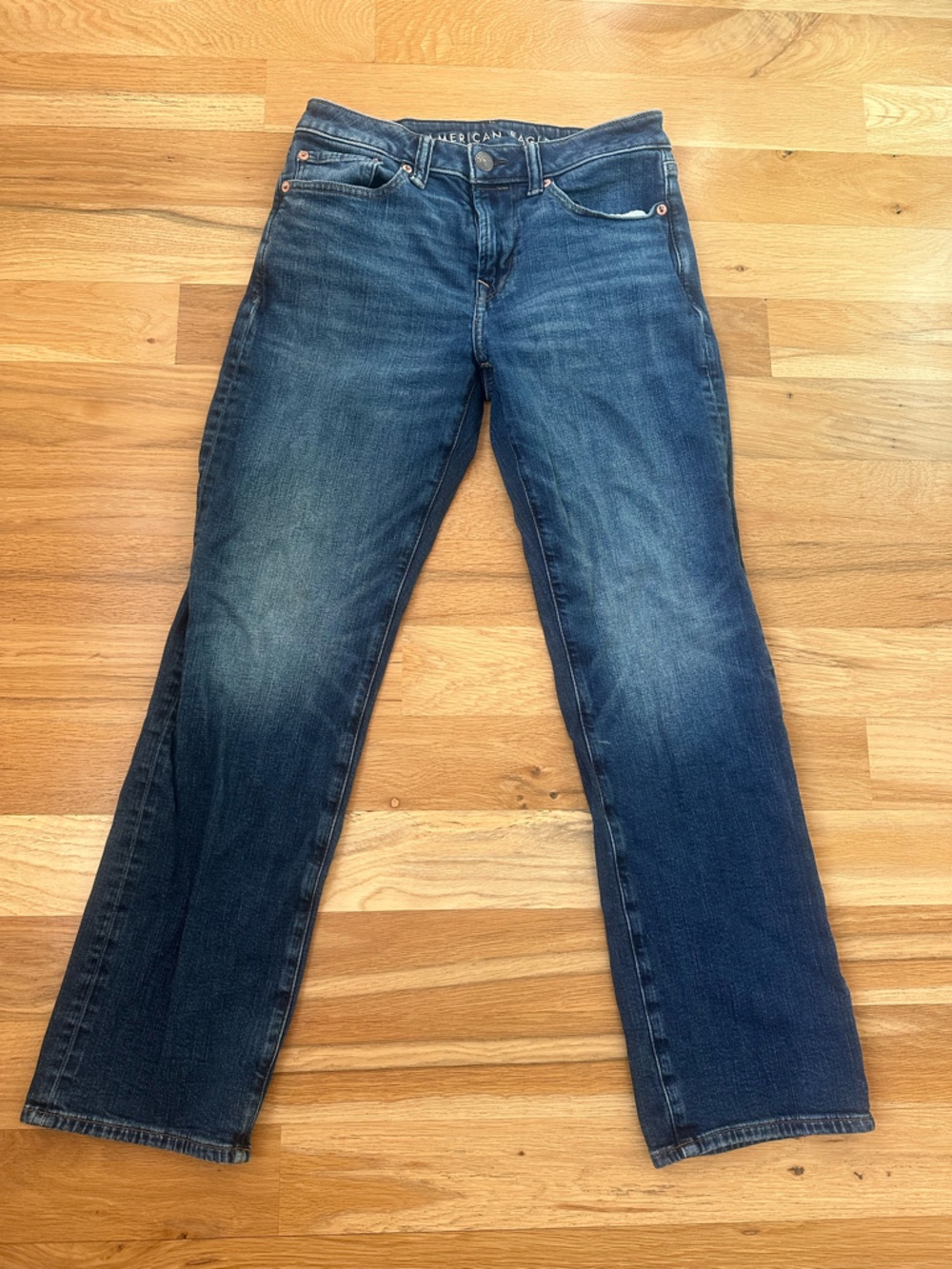 American Eagle Outfitters Men’s Bootcut Jeans - Dark Blue Wash